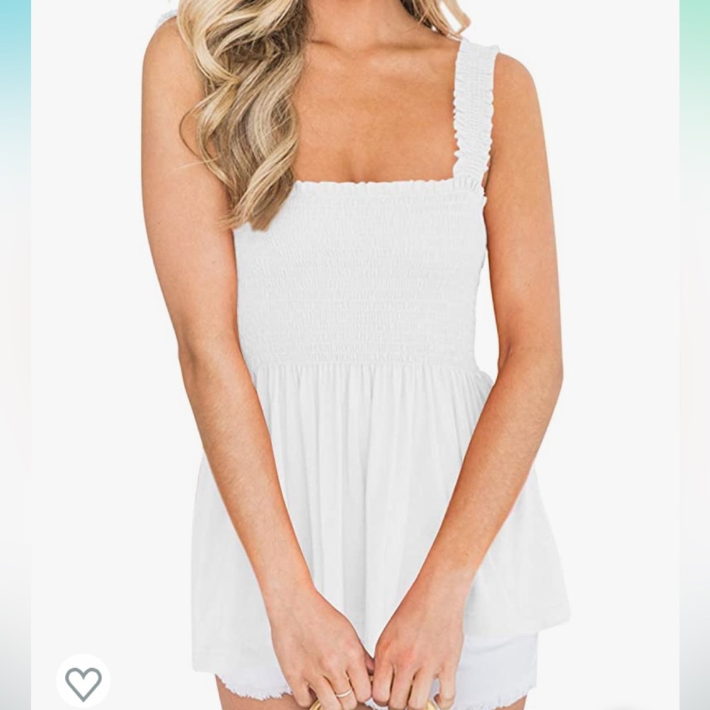 New! Long scrunch tang top